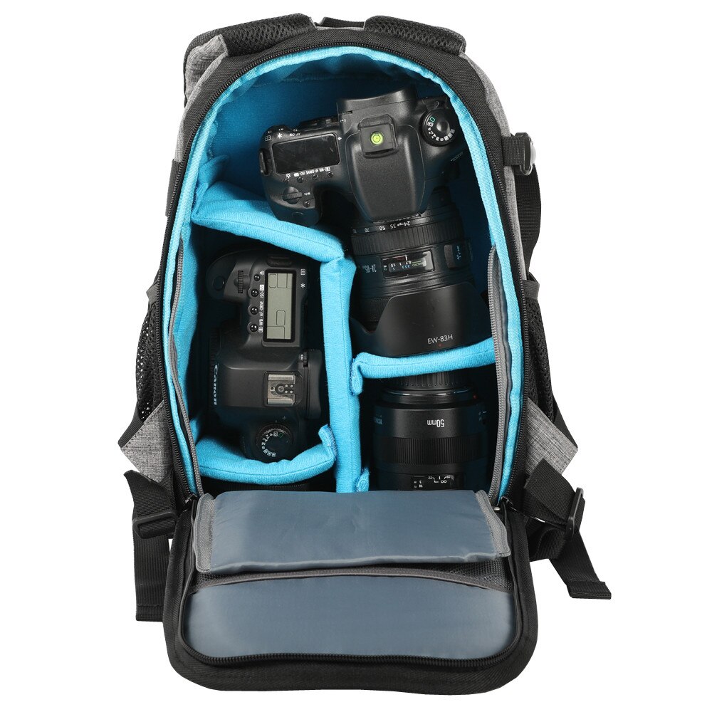 Foto Dslr Camera Bag Schouders Rugzak Waterdicht Shockproof Anti-Diefstal Reizen Statief Tassen Case Voor Canon Nikon Sony Slr