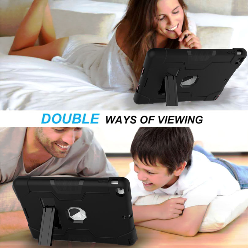 Armor Case Voor Ipad 4 3 2 9.7 Heavy Duty Silicone Tpu + Pc Hard Stand Shock Proof + screen Protector IP71