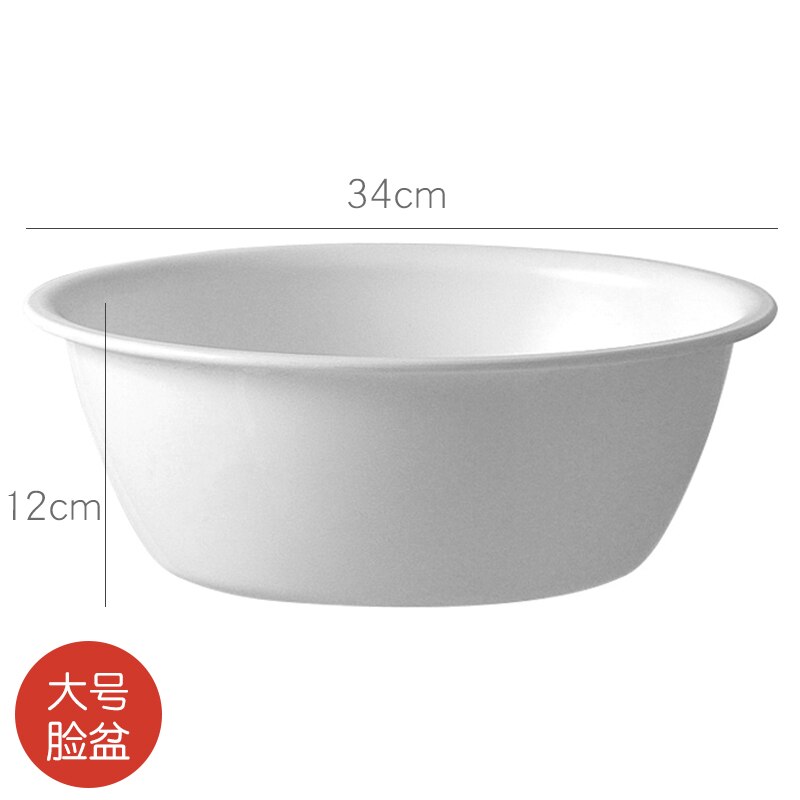 Lavabo de plástico de estilo japonés para el hogar, lavamanos grueso Simple, grande, de: Large