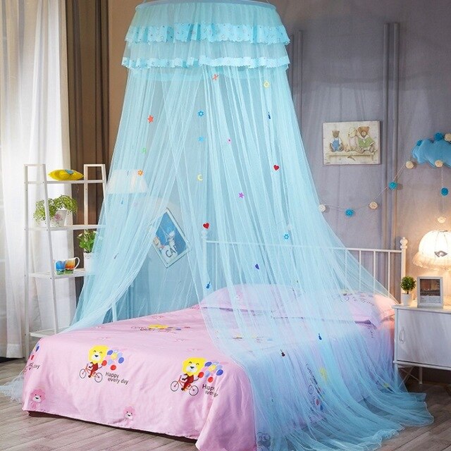 Cotton Baby Crib NettingAnti Mosquito Bed Canopy Pest control Reject Net Princess Bed Canopy baby Girls Room Decoration: green