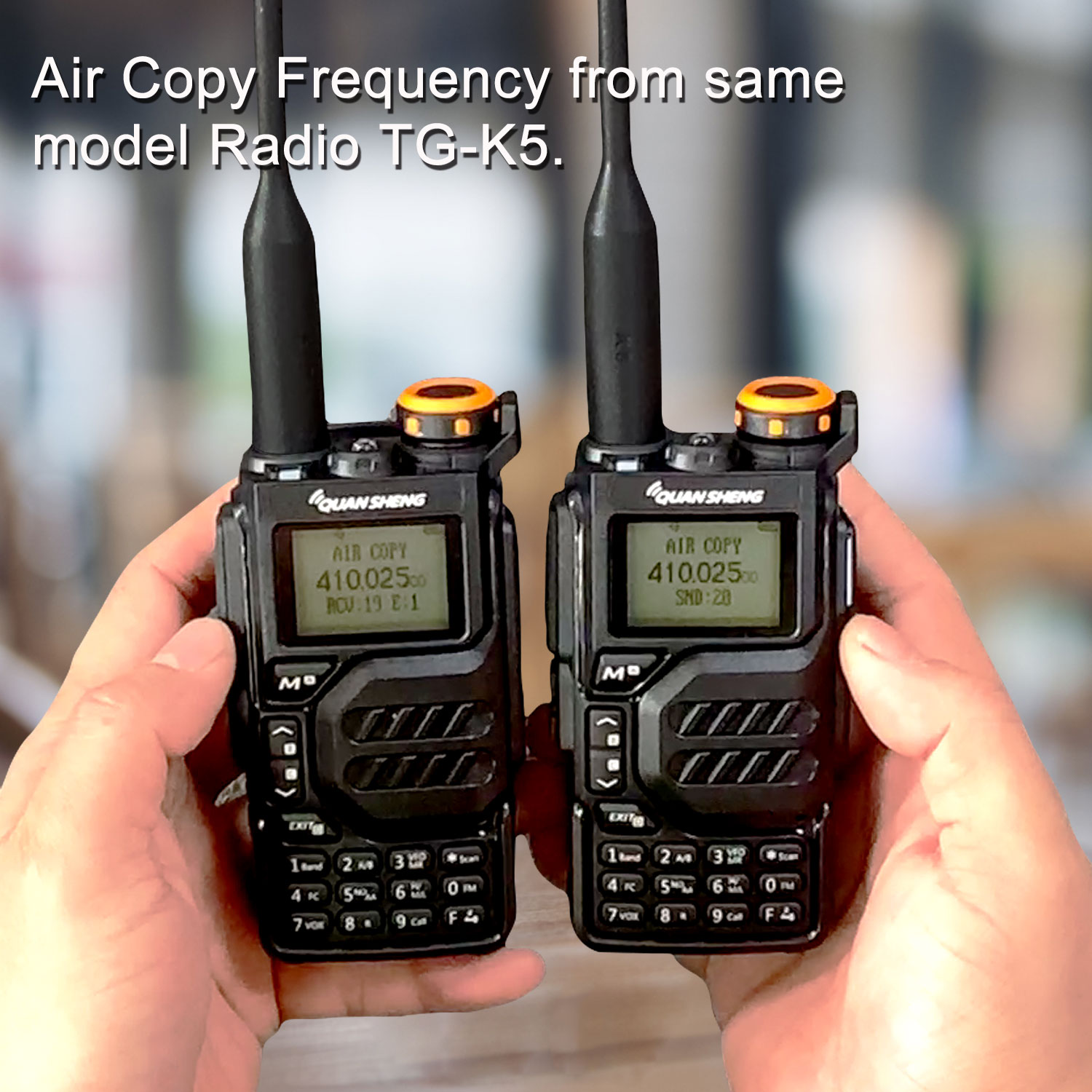 50-600 MHz RX Walkie Talkie UV-K5 Quansheng VHFUHF 136–174 MHz 400–470 MHz RX TX Sowohl DTMF VOX FM Air Band Wireless Freq Copy Radio