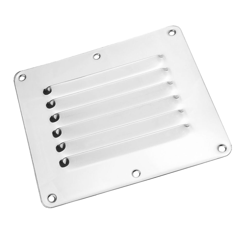 marine båt firkantet luftventil lamel rist dekke justerbart eksosventil rustfritt stål ventilasjon louvered ventilator grille