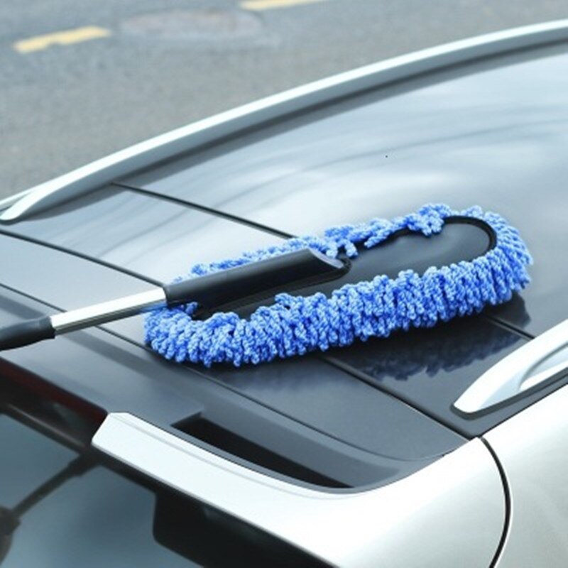 Bil speciel voksbugsering rengøringsmøbler pincet blødt hår, der kan trækkes tilbage vand langt håndtag støvfjernelse bilvask børste