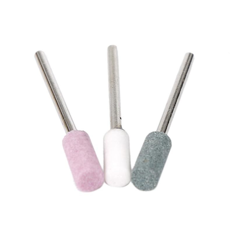 Outil de manucure électrique de foret d'art d'ongle carbure de silicium Carborundum tête de meulage tige de roue 2.34mm pour rectifier la porcelaine en métal