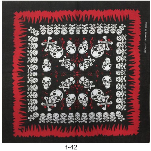 Los hombres chico mujeres Hip Hop Pañuelo cuadrado pañuelo de llamas de fuego imprimir pañuelos de bandana diadema cuello muñeca de banda Headtie Pañuelo cuadrado: f-42