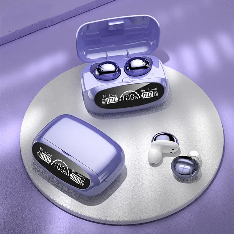 M32 Bluetooth Headphones With Large Screen Display Full Compatibility Hifi Sound And Stylish Metal Electroplating