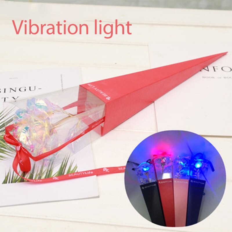 24K Gold Foil Rose Flower Artificial Rose Flower Box Exquisite Novelty Valentine's Day Romantic Flower Wedding: I