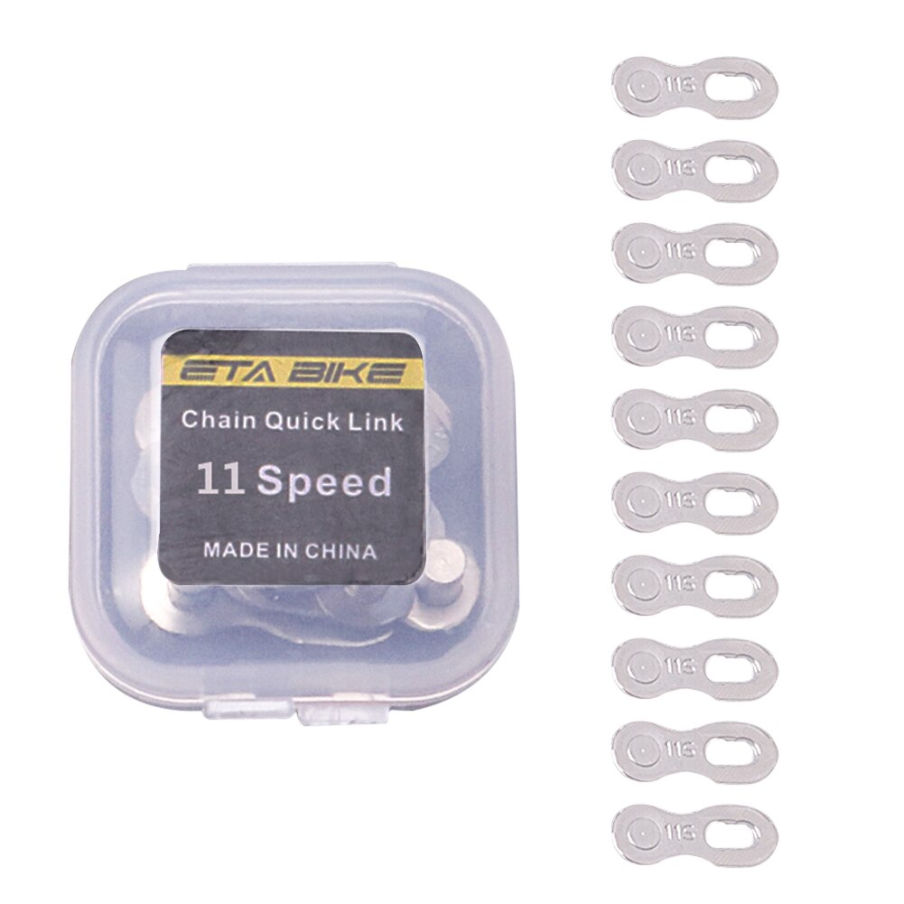 5 Pairs Bike Chain Quick Link Connector Lock Set MTB Road Bicycle Power Chain Quick Release Buckle for 6 7 8 9 10 11 12 Speed: 11s
