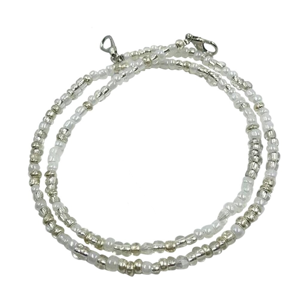 Cordón de cuentas para mascarilla facial, práctico y conveniente soporte para oreja, sujeta colgante, salvaorejas: J