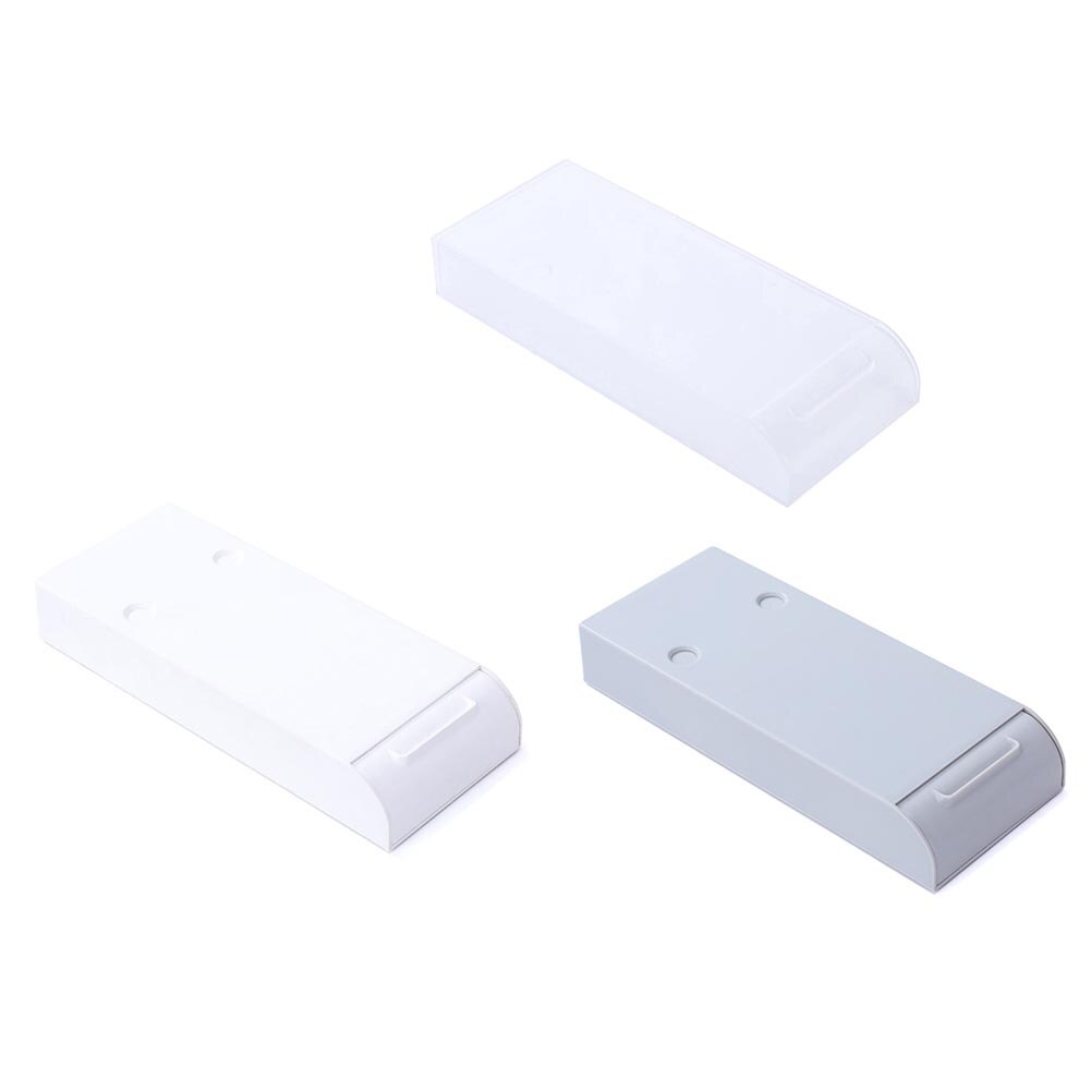 Plastic Desk Organizer Concealed Stationery Storage Box Case Table Drawer