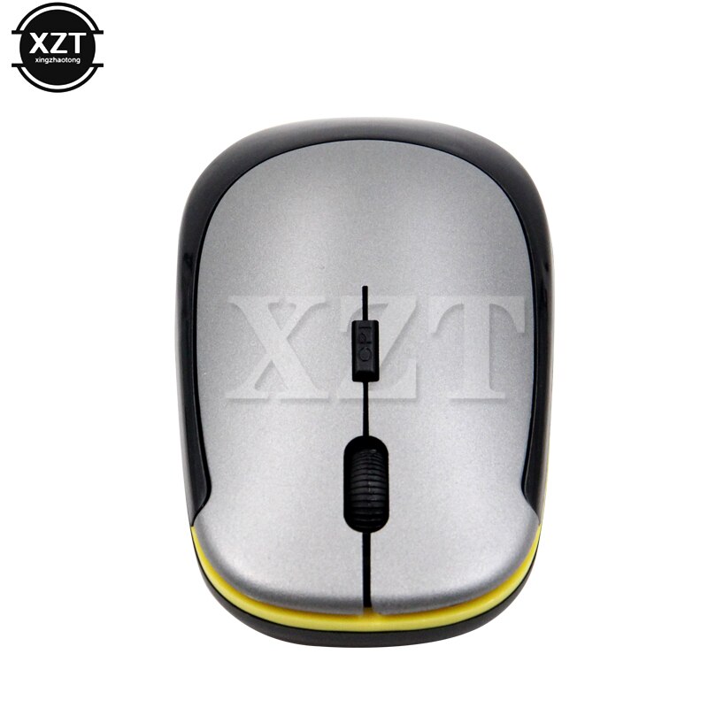 2.4G Wireless Mouse USB Receiver Ultra Slim Silent Mini Cordless Mouse for Laptop PC Optical Gaming Mouse: gray