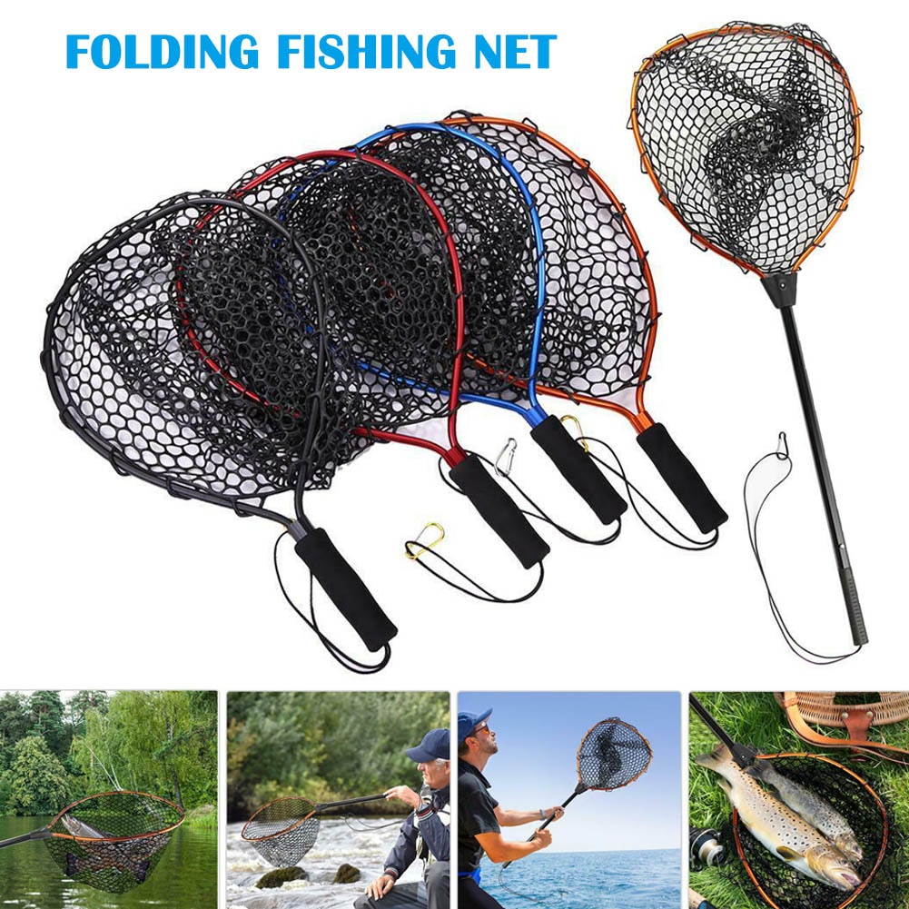 Visnet Antislip Aluminium Pole Landing Visnet Voor Catching Vissen