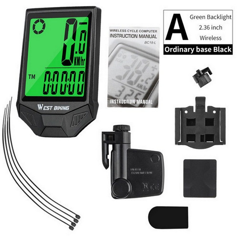XINTOWN 2.36 Inch HD Screen Bicycle Odometer Waterproof Wireless Mountain Bike Computer Speedometer Backlight Bicycle Stopwatch: A-1