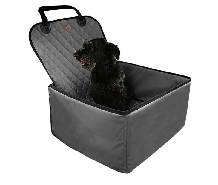 Behogar kæledyr hund bilsædeholder foldbar vaskbar varm booster taske taske til 5kg hund kat små dyr udendørs forsyninger: Stil b grå