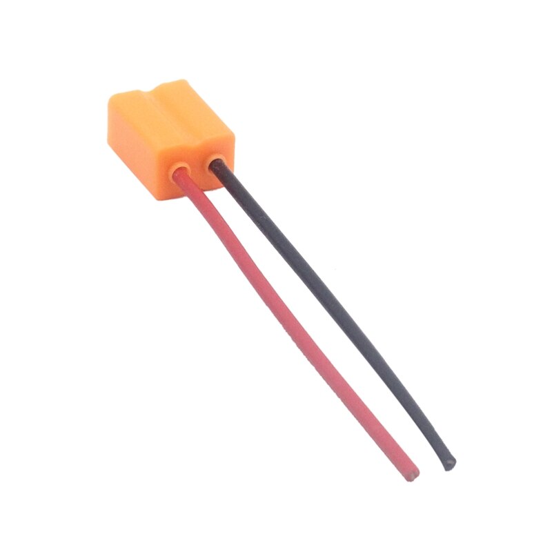 Portalámparas de bombilla Led de cerámica H7, adaptador de enchufe de cerámica, Cable de cobre, Conector de bombilla H7, 2 uds.