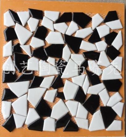 30 x 30cm diy mosaiikki askartelu vyö mosaiikki posliini mosaiikki laatat mikro keramiikka epäsäännöllinen muoto ultraohut keramiikka: Violetti