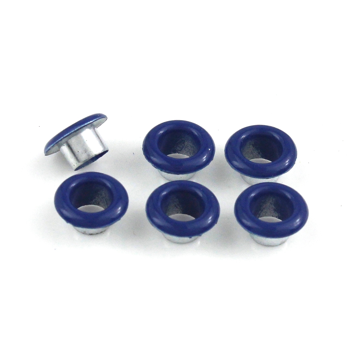 100sets 4.5mm Metal Eyelet with Washer Leather Craft Repair Grommet Round Eye Rings For Shoes Bag Clothing Leather Belt Hat: Deep Blue