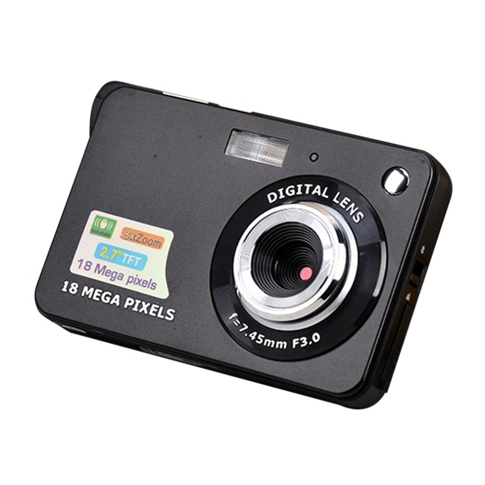 2,7 zoll TFT HD Digital Kamera LCD Anzeige 18MP 720P 8x Zoomen Anti-Shake Camcorder Video CMOS Mikro kamera freundlicher