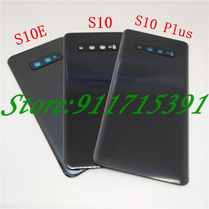 Samsung galaxy  s10e s10 s10 plus lasi akun takakannen luukun kotelon vaihtokorjausosat + kameran linssin kehys