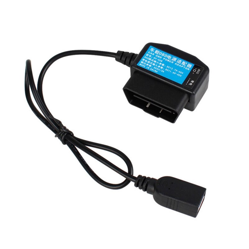 DVR Fahren Recorder Bock Linie OBD Schnittstelle DC Konverter Modul Mikro USB 5V 3A Netzteil Kabel für DVR