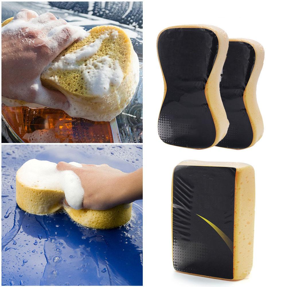 1PC Car Wash Sponge 3 Sizes Yellow Sponge For Choice Easy Grip To Wash Car Automobile Bicycle Motorcycle Boat And Home