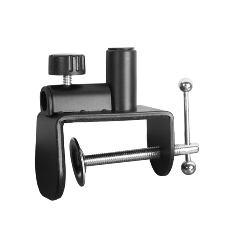 Heavy-Duty Metal Table Mounting Clamp Cantilever Bracket Clamps Arm Stand Holder Solid Clamp Bases Mounting Accessory: black