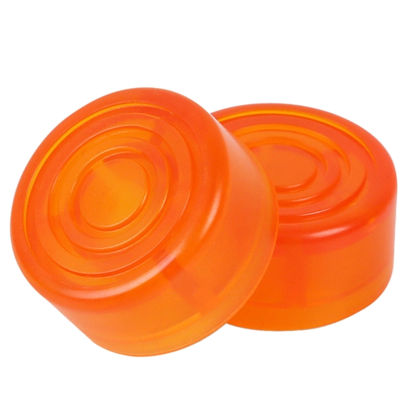 Botones de Pedal para interruptor de pie, tapa de protección para uñas de pie, efecto de guitarra: Naranja