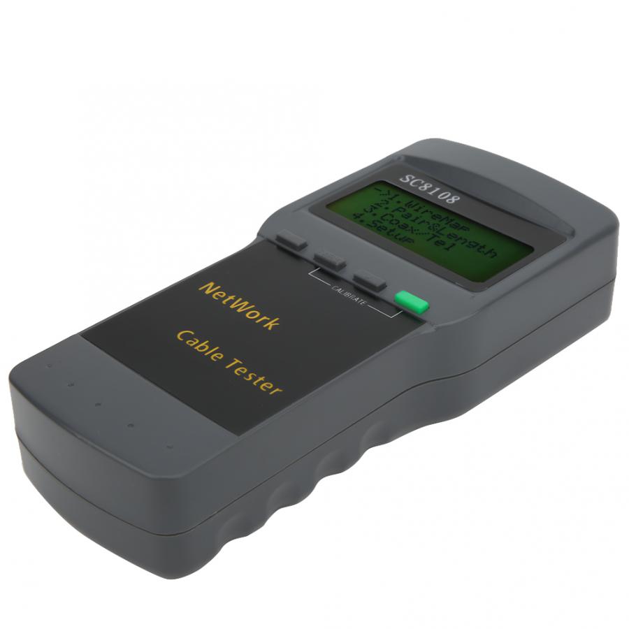Cable Tester Portable RJ45 Cable Tester Meter LCD Display LAN Phone Cable Gauge analyzer