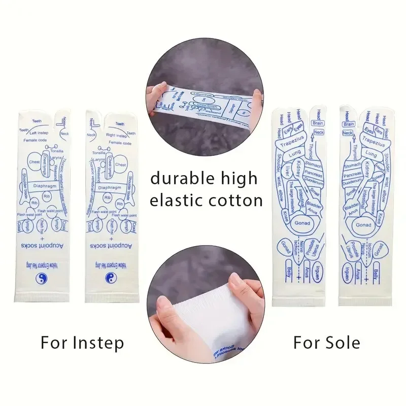 Massage soulager les pieds fatigués chaussettes acupression masseur de pieds réflexologie chaussettes pied Point outil physiothérapie chaussette directe