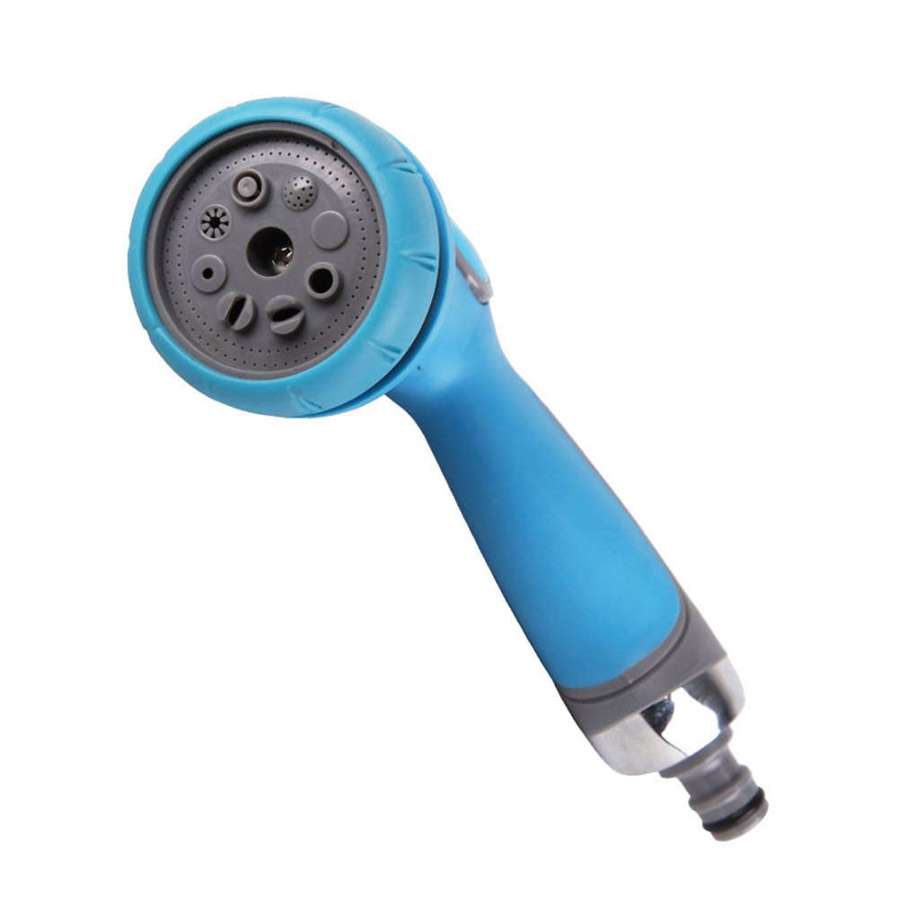 Vridbart huvud 8 mönster sprutmunstycke ergonomiskt handtag trädgårdsslang vatten sprinkler högtrycks biltvätt bevattningsverktyg