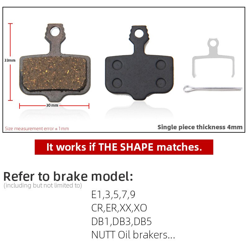 Pastillas de freno de disco para bicicleta SHIMANO AVID HAYES SRAM Magura Formula Hope y Scooter, 30 pares, 60 uds.
