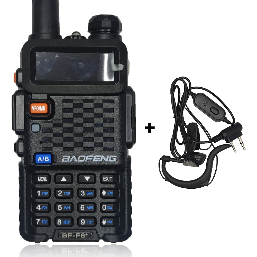 BAOFENG originale Walkie Talkie BF-F8 + Radio portatili bidirezionale 5W Dual Band 128CH 1800mAh amatoriale CB Ham Radio UV-5R aggiornato F8 +: Rosso / Australia standard
