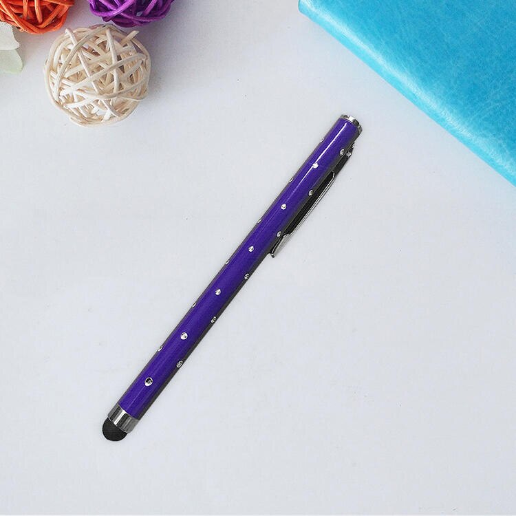 Universal Diamond Flash Stylus Pen Capacitive Screen Resistive Touch Screen Stylus Pen For Mobile Phone Tablet PC Pocket PC: purple