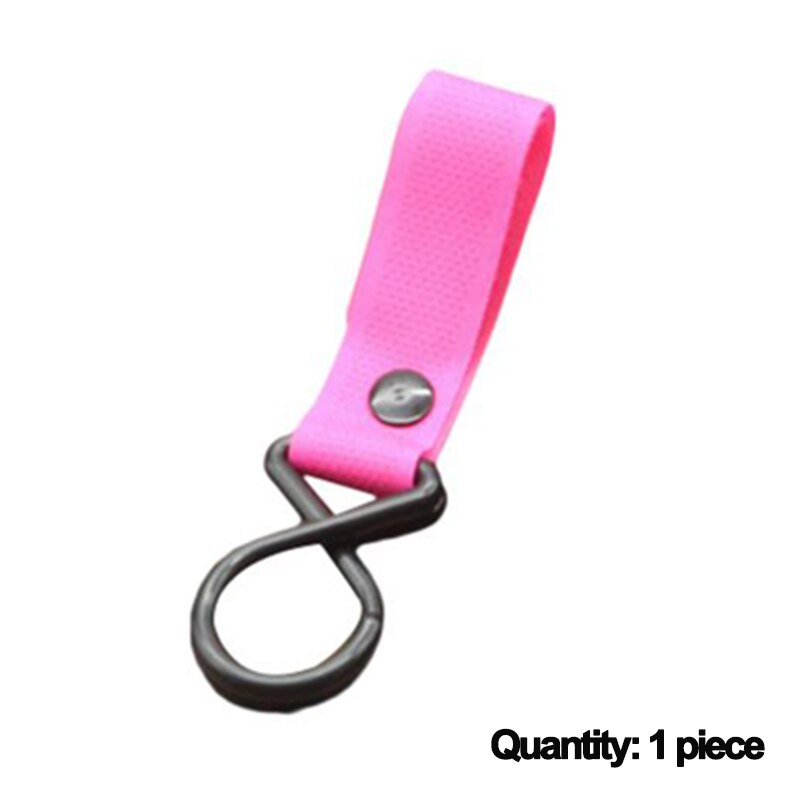 1/2/4 pcs Buggy Clip Pram Pushchair Stroller Side Hook Baby Handle Shopping Bag Plastic Bag Baby Carriage Hook Up: pink1