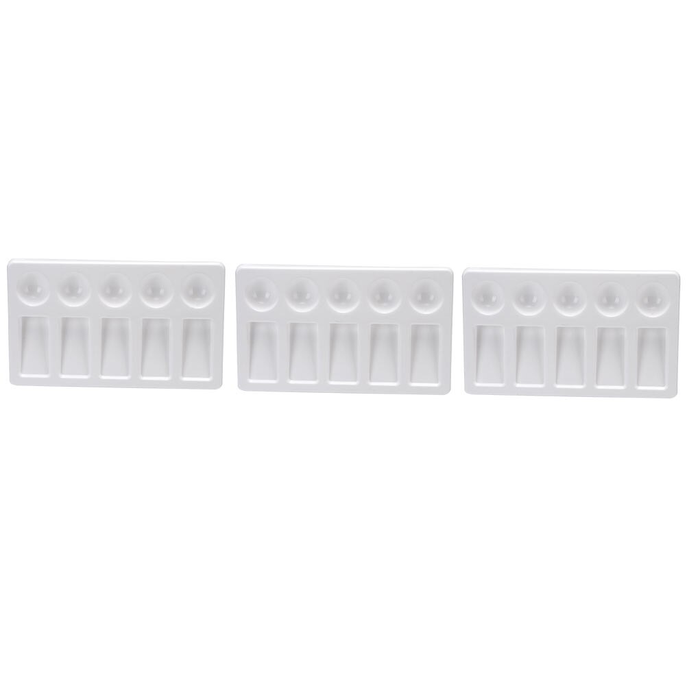 3 Pcs Practical Color Mixing Trays Watercolor Pigment Trays Plastic Pallets: Default Title