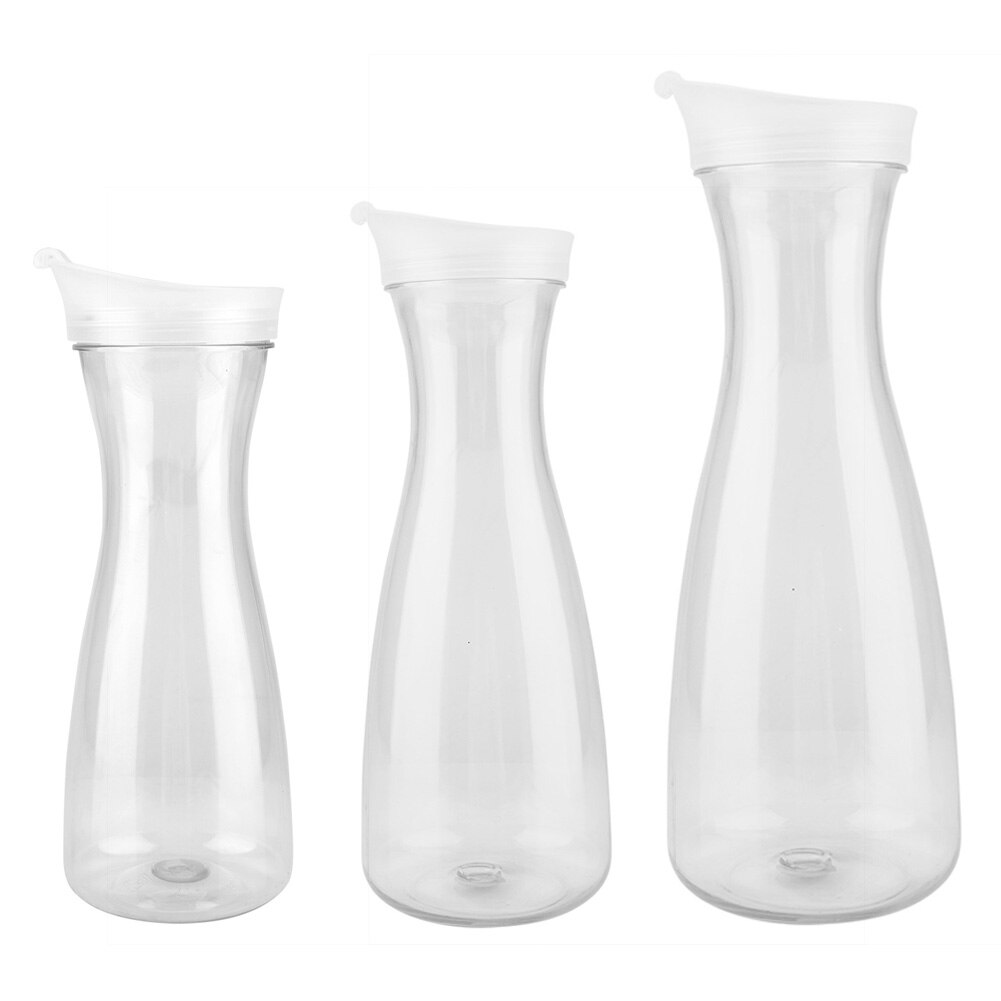 1600/600/1000ml akryl gjennomsiktig juice flaske vannkanne iskald juice krukke med lokk til bar hjemmebruk akryl juice bar