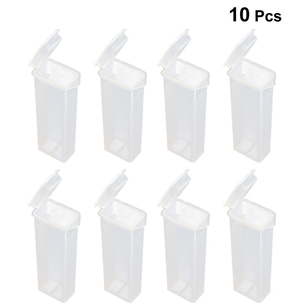 10 PCS PP Durable Opening Slide Mailers Slide Cases Slide Holders Pathological Boxes Slide Storage for Lab School