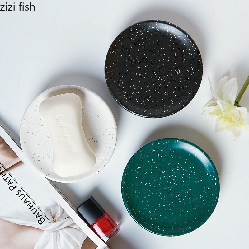 Bathroom Ceramic Soap Box, Soap Dish, Ceramic Household Hotel Soap Box Soap Dish