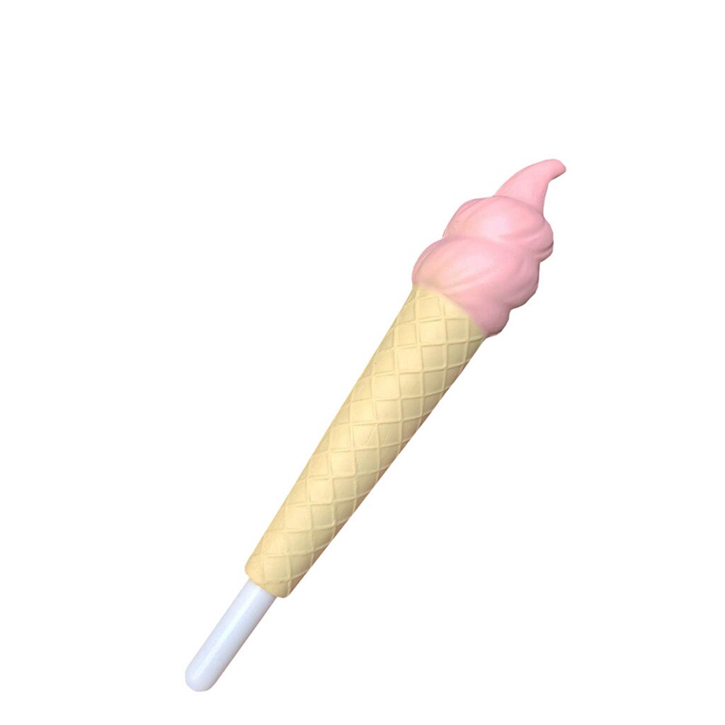 Decompression Kawaii Ice Cream Pen Cap Sticky Slow Rising Pencil Holder Soft Toy Stress Relief Toy for Children Squishy Toy