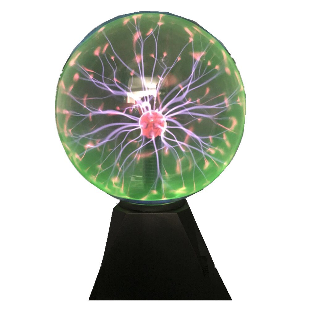 Magia Plasma Ball Touch Suono Al Plasma Lampada Da Tavolo 3 4 5 6 8 Pollici Luce del Lampo della Sfera del Globo Casa Nightlight decorazione Della stanza Regalo: Green Light 8 Inch