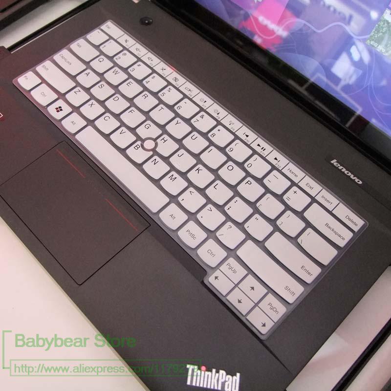 Silicone keyboard cover Protector for Lenovo IBM E14 E435 E431 E330 T430 T440 T450 X230 L330 T430U E440 E470 E475 E480 E490: white