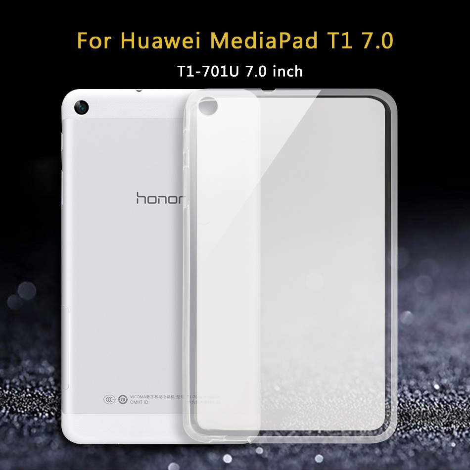 Tablet Case For Huawei MediaPad T5 10/T3 10 8/T3 7 3G wifi/Media Pad T1 7.0 8.0 10/T2 7.0 8 10.0 Pro Soft Silicon TPU Case Cover: T1 7.0 T1-701U