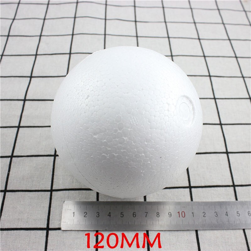 DIY Round Styrofoam Balls Christmas Ball White Modelling Polystyrene Foam Craft Balls Christmas Decorations Wedding Party: 120mm2pcs