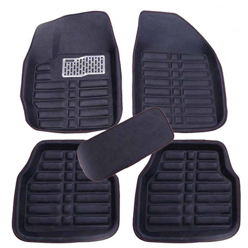 5PCS car floor mats Universal Car Auto Floor Mats Anti-Slip Mat Floor Liner Front&Rear Carpet Mat firm soft car accessories
