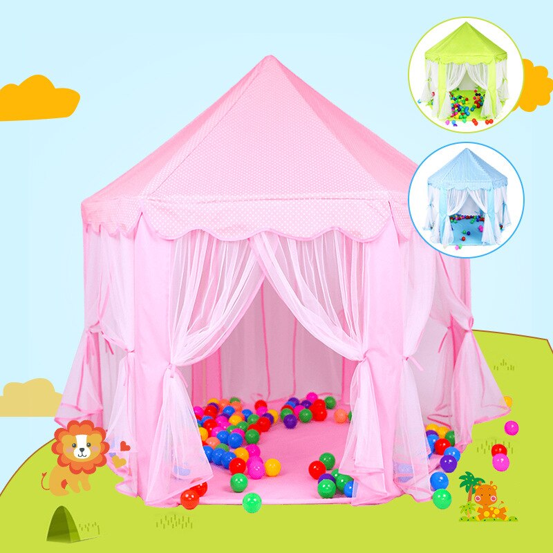 Baby Toys Tent Portable Folding Prince Princess Tent Children Castle Play House Outdoor Beach barraca infantil For Kids