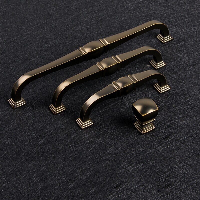 4 farve/antikke dørhåndtag og -knopper metalskuffe trækker vintage køkkenskabshåndtag og -knopper møbelhåndtag hardware