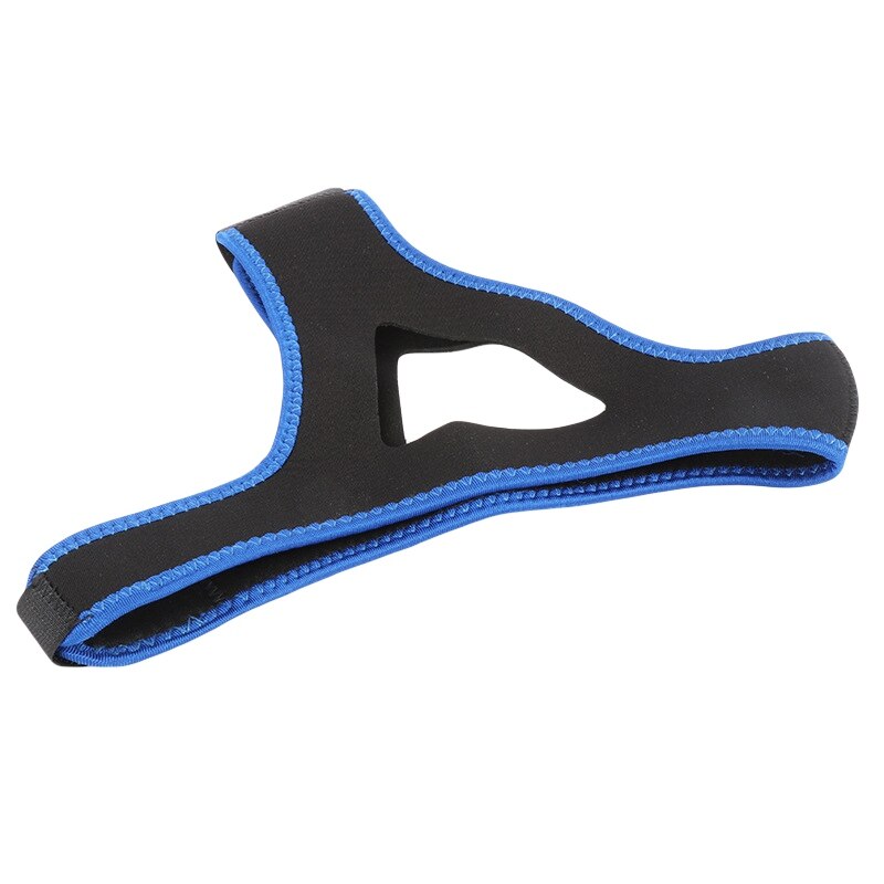 Triangular do Sono Anti Ronco Chin Strap Homens Mulheres Crianças durável Ajustável confortável Cinto de Apnéia Do Sono: Azul