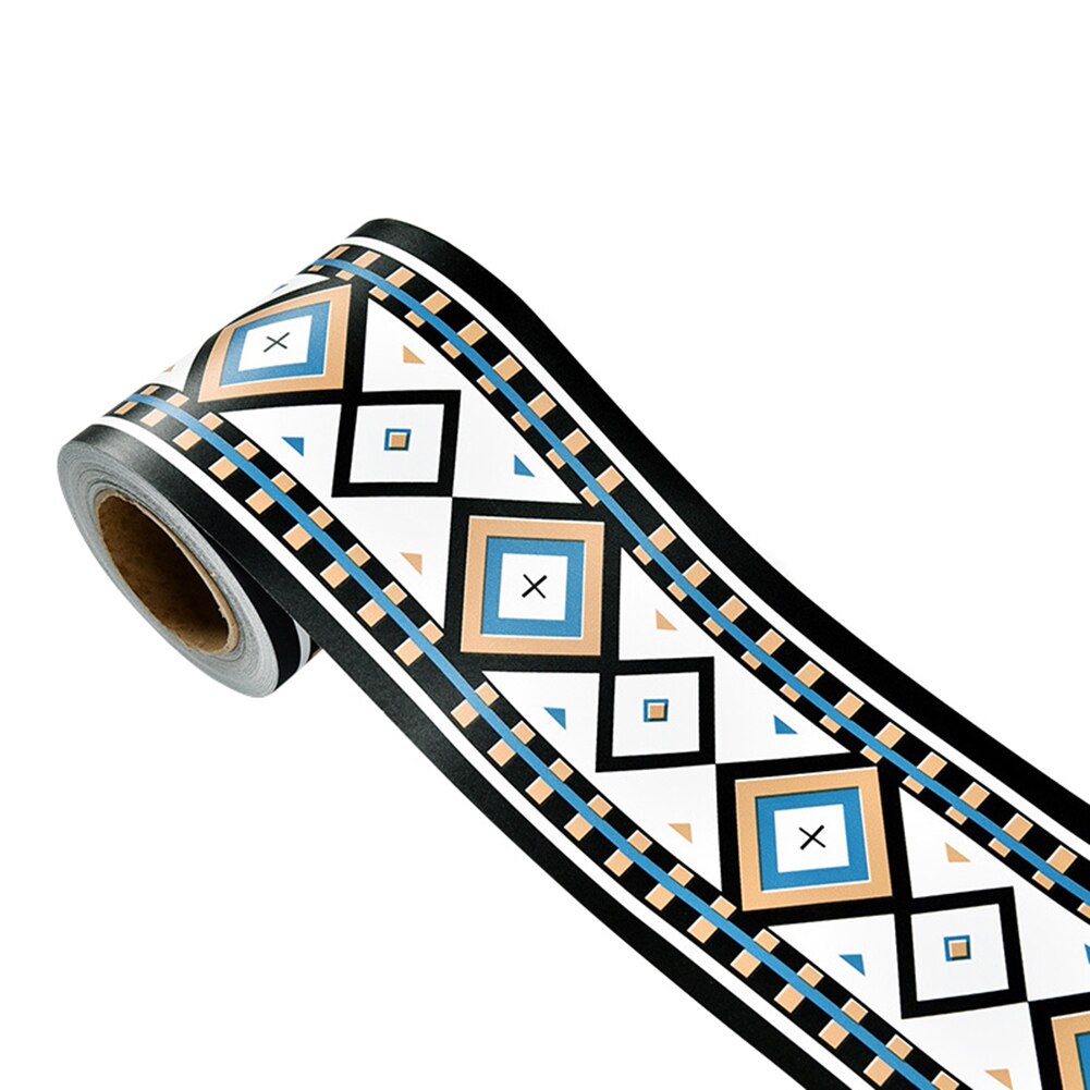 Spiegel Muurstickers Diy 3D Pvc Zelfklevende Grens Plint Plafond Stickers Muurschildering Waterdicht Ve: WHITE