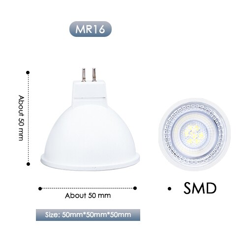 LED-strahler GU10 Herr16 Birne Stelle Licht GU5.3 SMD Lampara 6W AC 220V 240V 110V 12V Lampe Innen Beleuchtung Wohnkultur Bombillas: SMD Herr16 6W / AC 220V / warm Weiß