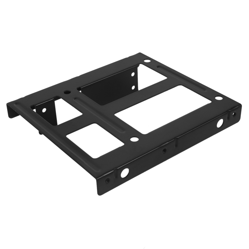 2 Set 2.5 inch SSD to 3.5 inch Internal Hard Disk Drive Bracket (SATA Data Cables and Power Cables Included)